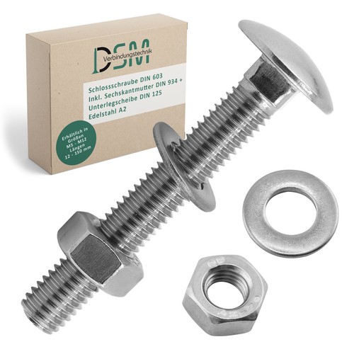 Set viti serratura dado - viti, +