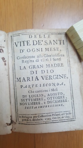 Delle vite santi - santi, d'ogni