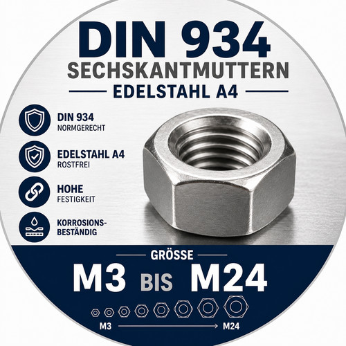 Dadi esagonali acciaio inox - dadi,